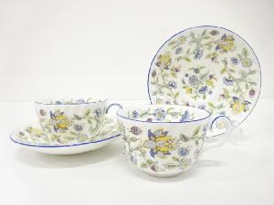 MINTON　ミントン　ハドンホール　ブルー　カップ＆ソーサー　ペア